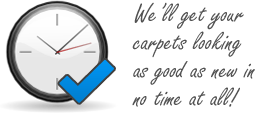 We’ll get your carpets looking brand new in no time at all!